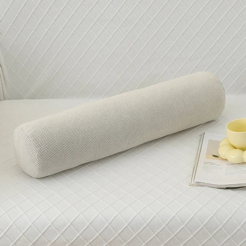 Body Pillow Pregnancy Pillows Chin Lumbar and Leg Support Stomach and Back Sleepers Adjustable Bendable Roll Pillow for Sleeping
