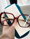 Big Size Woman Eyeglasses Ultra light TR90 White Eyewear Square Full Frame Optical Prescription Frames