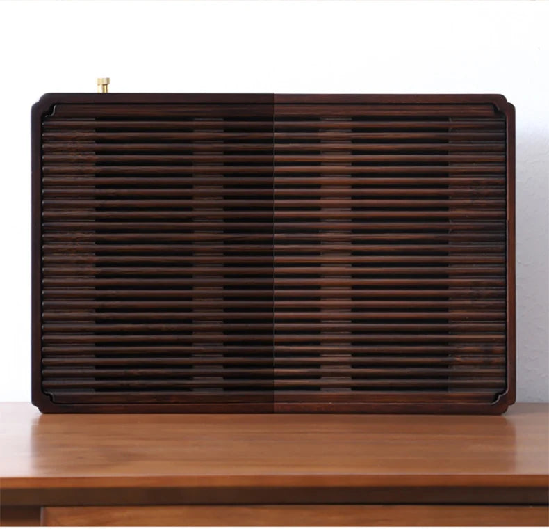 Chinese Natural Bamboo Tea Tray Water Storage Kung Fu Tea Set Simple Rectangular Tea Board Tea Storage Tray