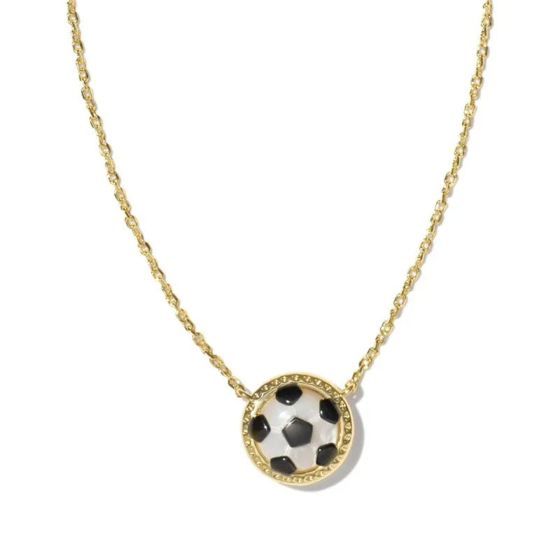 Football Necklace Basketball Baseball Pendent Necklace Plated Gold Personalized Sports Style Jewelry 50 cm