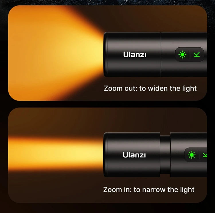 LM07 LED Videography Flashlight – Bi-Color, Zoomable Spotlight, Portable Multicolor Fill Light for Photography & Video