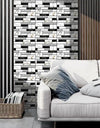 3D Wall Sticker Self-adhesive Faux Stone Wall Panel Peel and Stick Tile Backsplash for Kitchen Bathroom Waterproof Tile Sticker