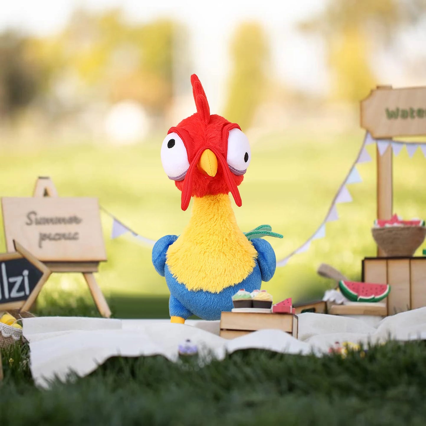 11-inch Hei Hei Feature Plush Stuffed Doll Soft Kids Doll Sleeping Cuddle Buddy Doll for kids Gift for friends or lovers