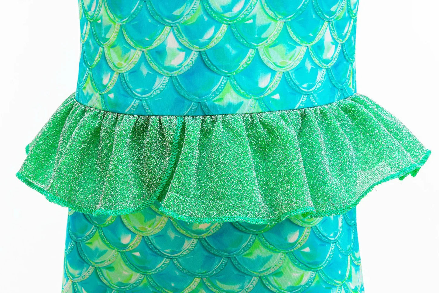Ariel Mermaid Dress Gown Fashionable Princess Roleplay Costume for Girls