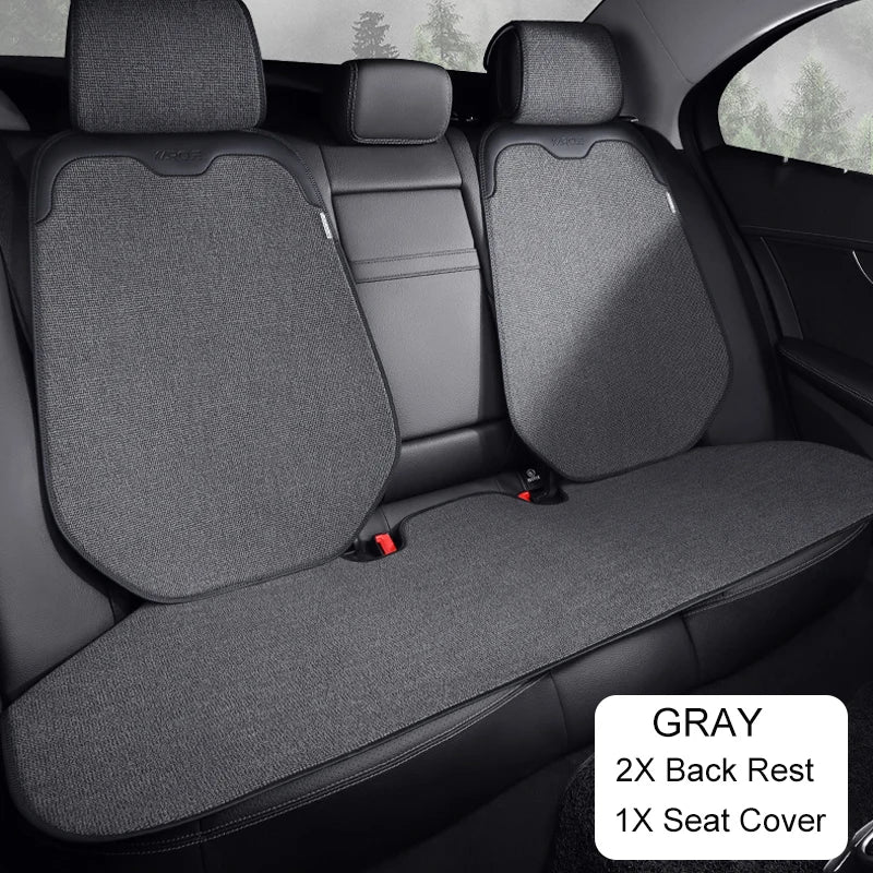 Car Seat Cover Linen Cotton Set Car Seat Cushion Soft Universal Seat Cushion Chair Protector Pads Auto Seats Cover Accessories