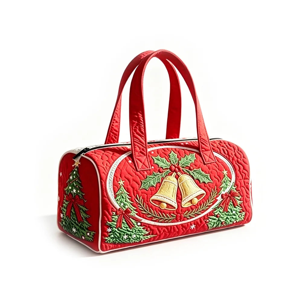 Summer Quilted Duffel Bag Tropical Vacation Carry-on Luggage Beach Travel Tote with Zipper Coconut Tree Surfboard Print Handbag