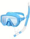 Dry Snorkel Set Diving Mask For Tempered Glass Professional Panoramic Snorkeling Gear Swimming Training Snorkel Kit