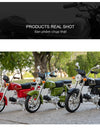 1/10 Scale Honda JiaLing JH-70 Alloy Classic Motorcycle Toys Diecast Simulation Metal Motorcycle Sound and Light Model