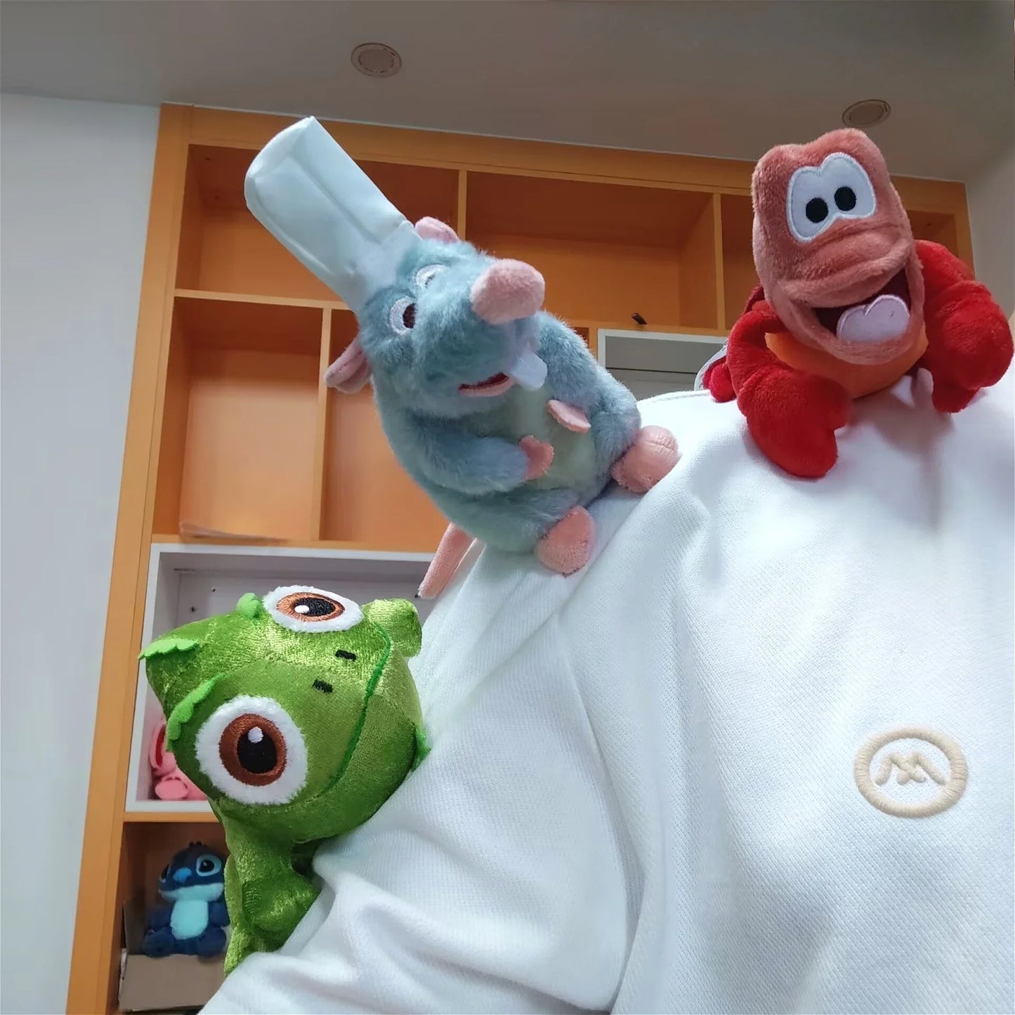 16cm Ratatouille Chameleon Plush Magnetic Sebastian Shoulder Plush Toy Kawaii Plush Stuffed Dolls Kids Birthday Gifts