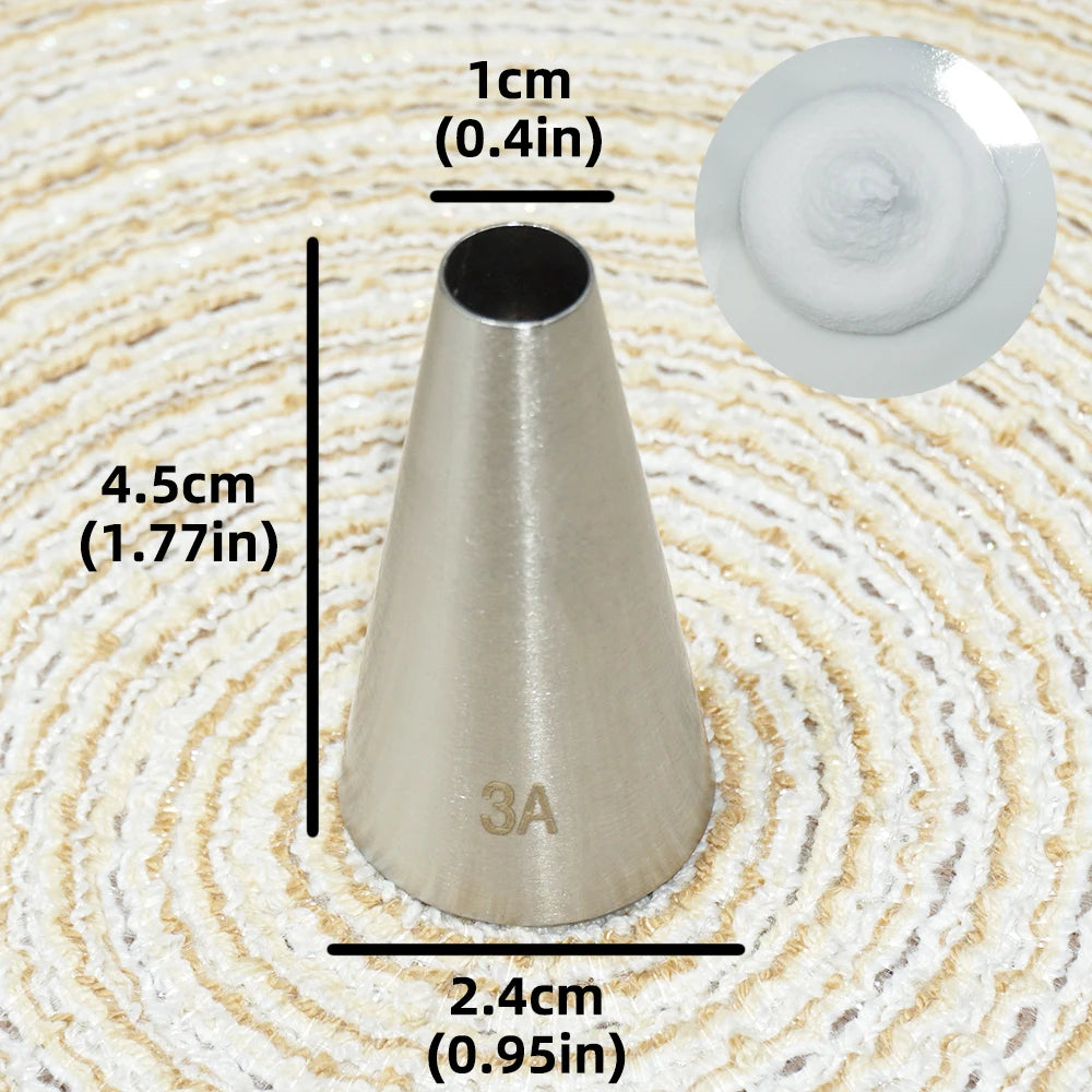 Multiple Large Metal Cake Cream Decoration Tips Pastry Tools Stainless Steel Piping Icing Nozzle Cupcake Head Dessert Decorators