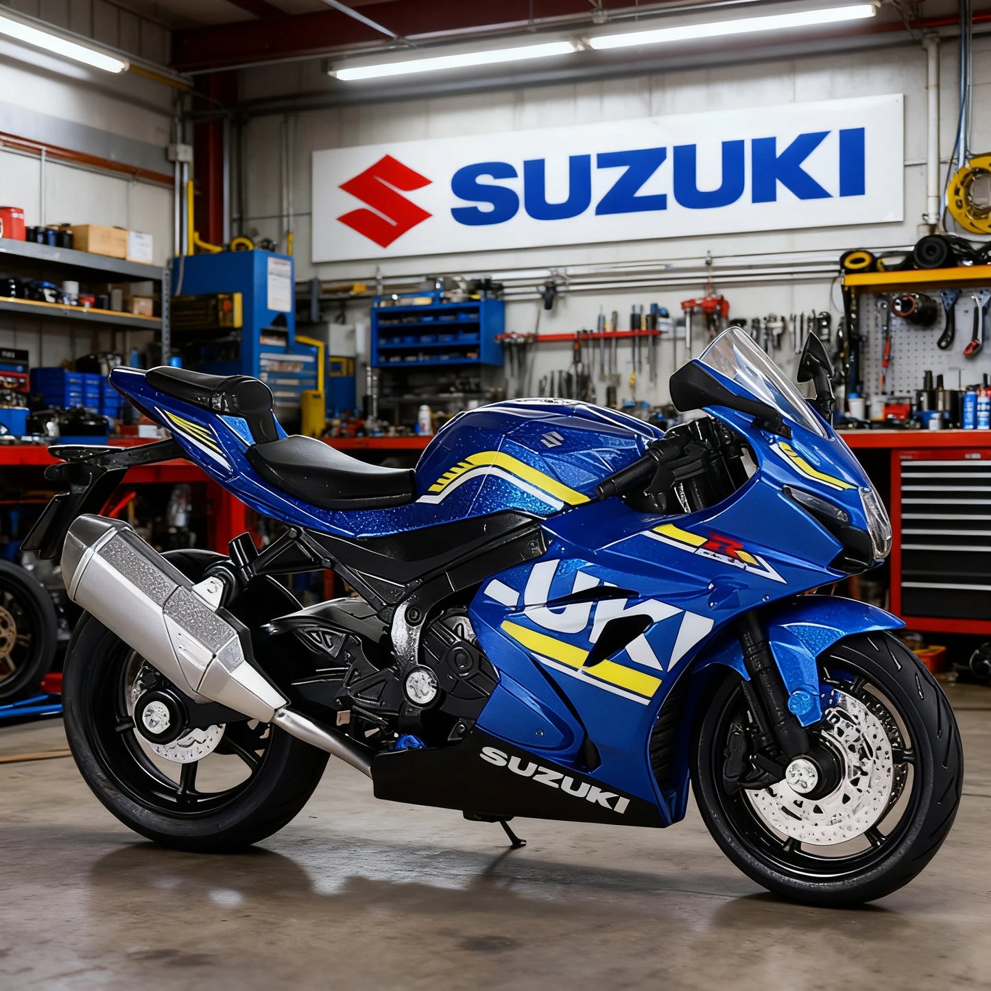 1/18 Suzuki Hayabusa GSX1000R YZF-R1 Motorcycle Model Toy Vehicle Collection Autobike Shork-Absorber Off Road Autocycle Toys Car