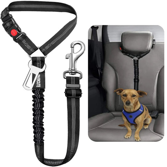 Two-in-one Dog Harness Leash Pet Car Seat Belt Back Seat Safety Belt Adjustable for Kitten Dogs Collar Pet Accessories