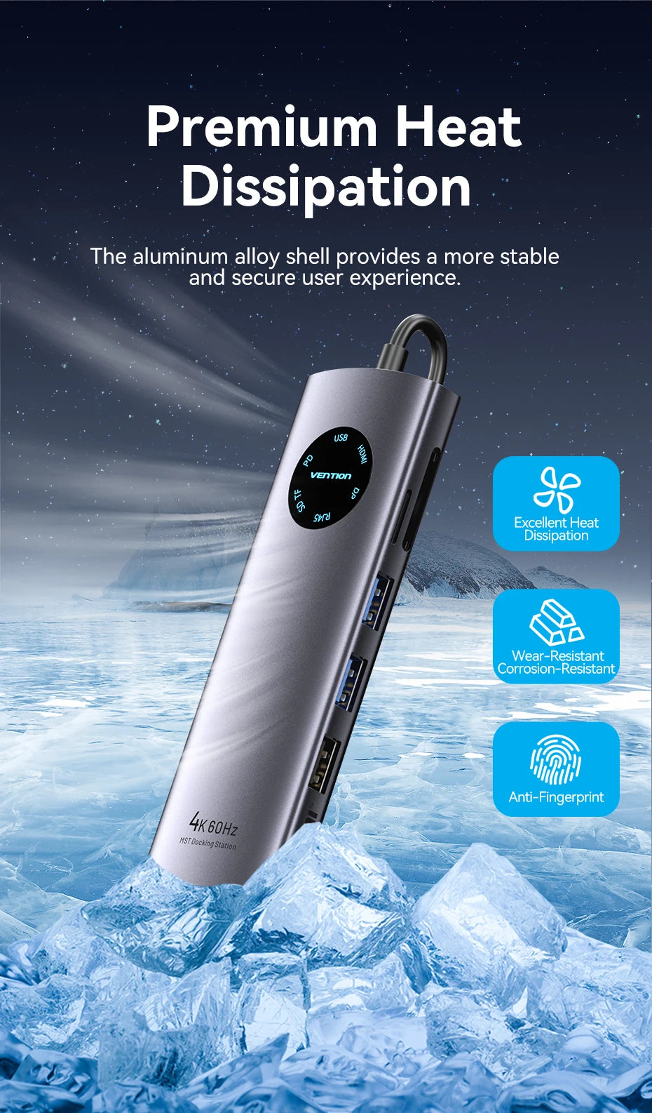 MST Docking Station Type C to HDMI DP 4K 60Hz RJ45 USB 3.0 HUB PD 100W USB C Splitter for PC Laptop Macbook Tablet