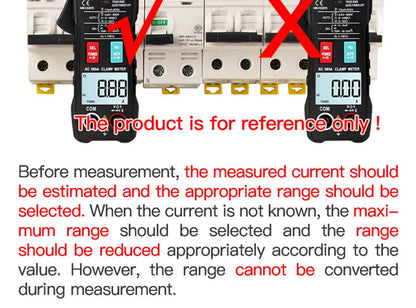 AC Current Clamp Meter  Digital 4000 Counts Multimeter Ammeter Voltage Tester Car Amp Hz Capacitance NCV Ohm Tool