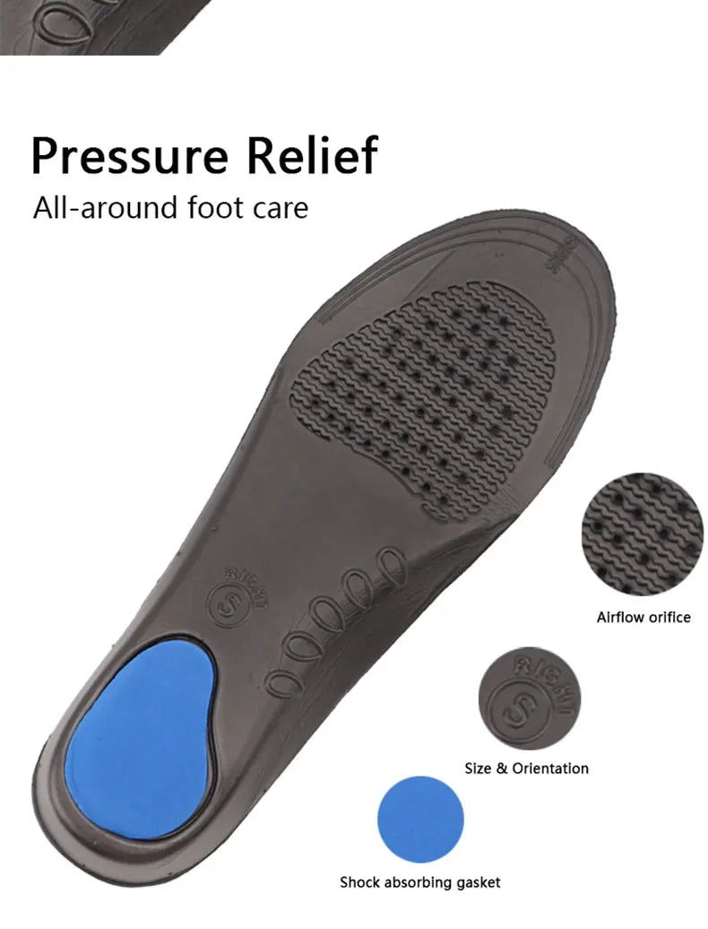 1Pair Orthopedic Insoles for Feet Plantar Fasciitis Arch Support Shoes Insole Shock-absorbing Shoe pads