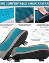 Ergonomic Armrest Pads- Office Chair Arm Rest Cover Pillow - Elbow Support Cushion for Computer, Gaming and Desk Chairs