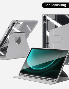 Case Fit Samsung Galaxy Tablet Case for S9 FE S6 lite Tab A9 A8 S7 S8 S9 and Plus FE Smart Auto Sleep Wake Function Acrylic Case