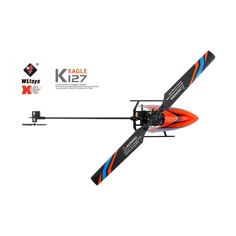 WLtoys XKS RC Helicopters K127 6-Aixs Gyroscope 2.4G 4CH Single Blade Propellor Gyro Mini RC Helicotper for Gift RC Toy V911