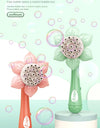 Children's Sunflower Bubble Toy Handheld Bubble Boy Girl Outdoor Gift Toy (excluding Bubble Liquid And Battery)