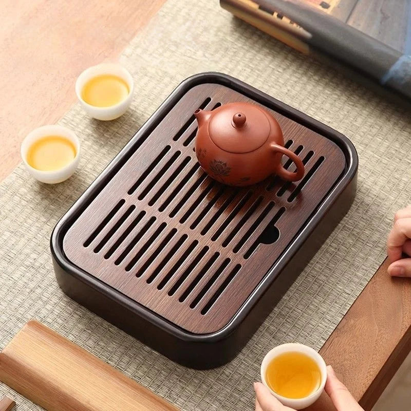 Tea Tray Household Small Dry Brewing And Draining Tea Set Office Tea Table Bamboo Tray Drainage Tea Tray Storage Tray