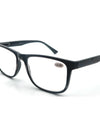 Oversize Reading Glasses Rectangle Frame Sun Readers Eyeglasses Spring Hinge Lightweight Wear with Diopter +1.0 - +4.0