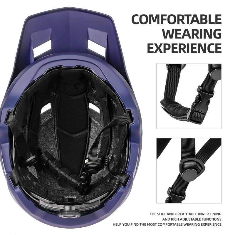 MTB Cycling Helmet With Adjustable Fit And Removable Padding