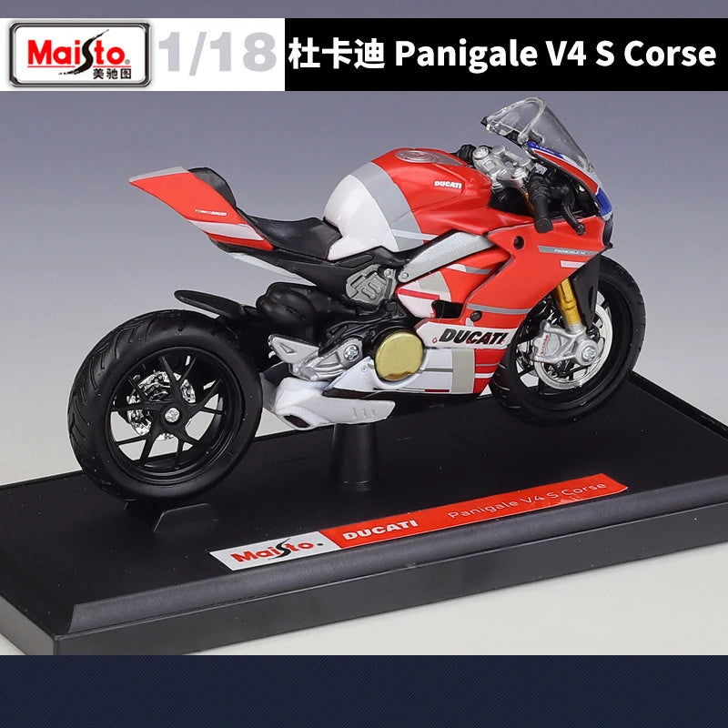 1 18 Scale Ducati Panigale V4S Corse Diecast Motorcycle Model