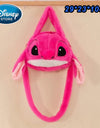 Disney Plush Backpack Ins Japanese Blue Stitch Funny Cartoon Large-Capacity Student Backpack Kindergarten Bag