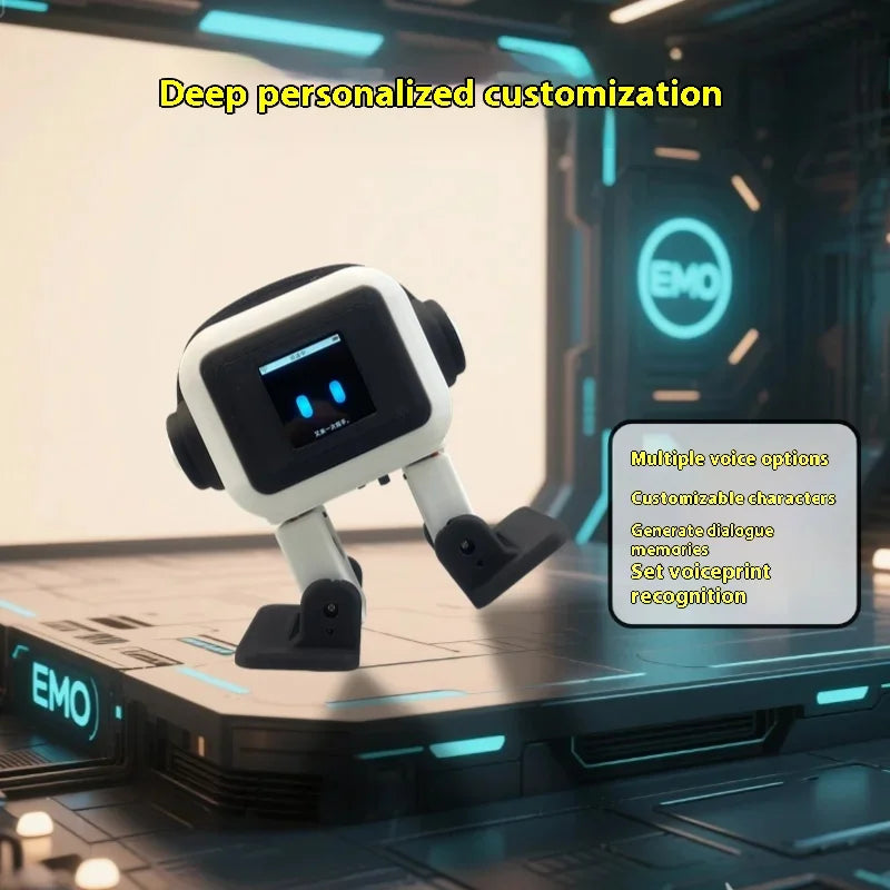 AI Robot ESP32-S3 Main Control 1.54inches Screen Intelligent Interactive Robot Voiceprint Recognition Companion for