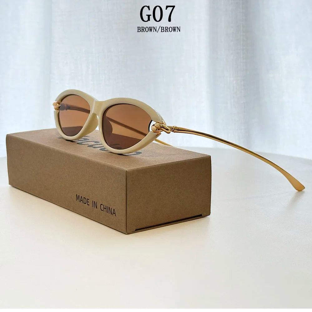 Vintage Cat Eye Sunglasses With UV400 Protection
