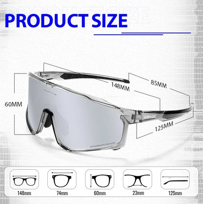 Color Photochromic Cycling Glasses Men MTB Cycling Sunglasses Women Road Bike Glasses UV400 Outdoor Sports Sunglasses