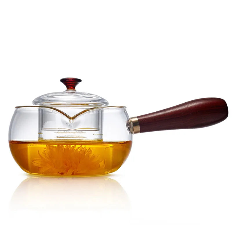 Glass Teapot Regimen Steaming kettle Heatable Borosilicate  with Handle Herbal Flower tea pot Kettle health 300ml/500ml