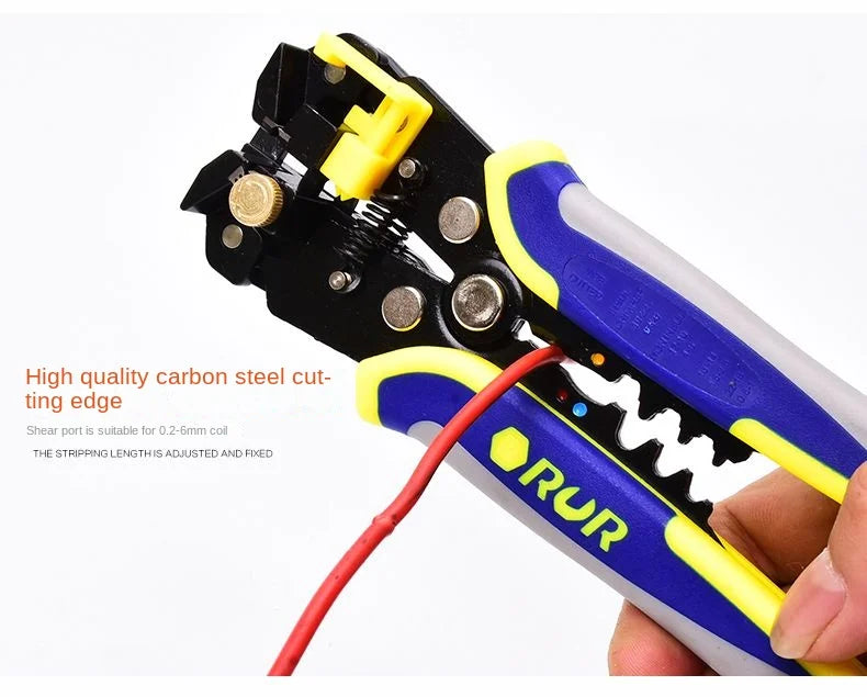 Handheld Wire Stripper Quick Copper Wire Stripping Tool Decrustation Plier Adjustable Electric Wire Cable Peel Electrician Cut
