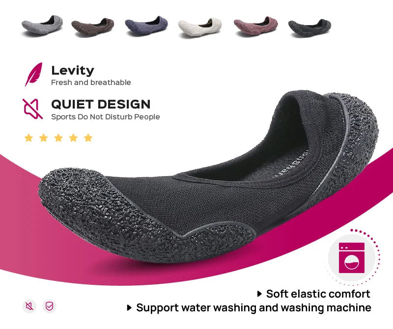 Indoor sports shoes, fitness jumping shoes, yoga Pilates, lightweight and breathable thin soled shoes