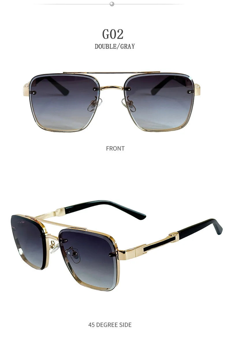 Square Frame Sunglasses With UV400 Protection