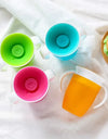 Baby Water Cups 360 Degrees Rotated Baby Learning Drinking Cup with Double Handle Flip Lid Leakproof Infants Water Cups Bottle