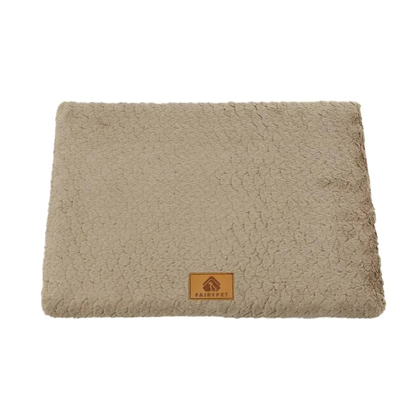 Corduroy Plush Pet Bed Cushion for Dogs and Cats