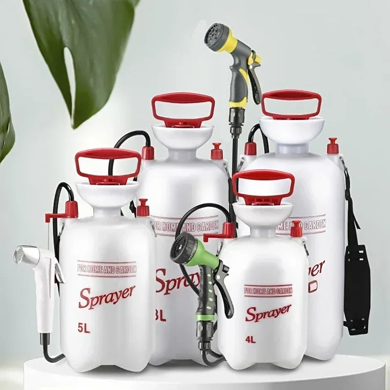 Portable Manual Camping Shower Sprayer 4L 5L 8L with 3m Hose