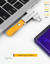 Kodak Type C Two in One USB Flash Drive 32GB 64GB 128GB Computer Mobile Phone Dual Use USB Flash Drive Rotating Creative USB 3.1