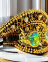 Leopard Print Steampunk Captain Hat Punk Goggles Gold Music Festival Masquerade Military Cap Costume Cosplay Accessor Unisex
