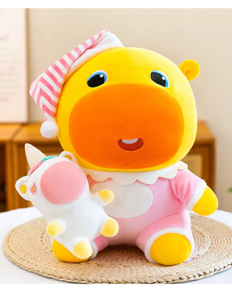 Sleepwear Capybara Plush Toy With Unicorn Doll Soft Pillow