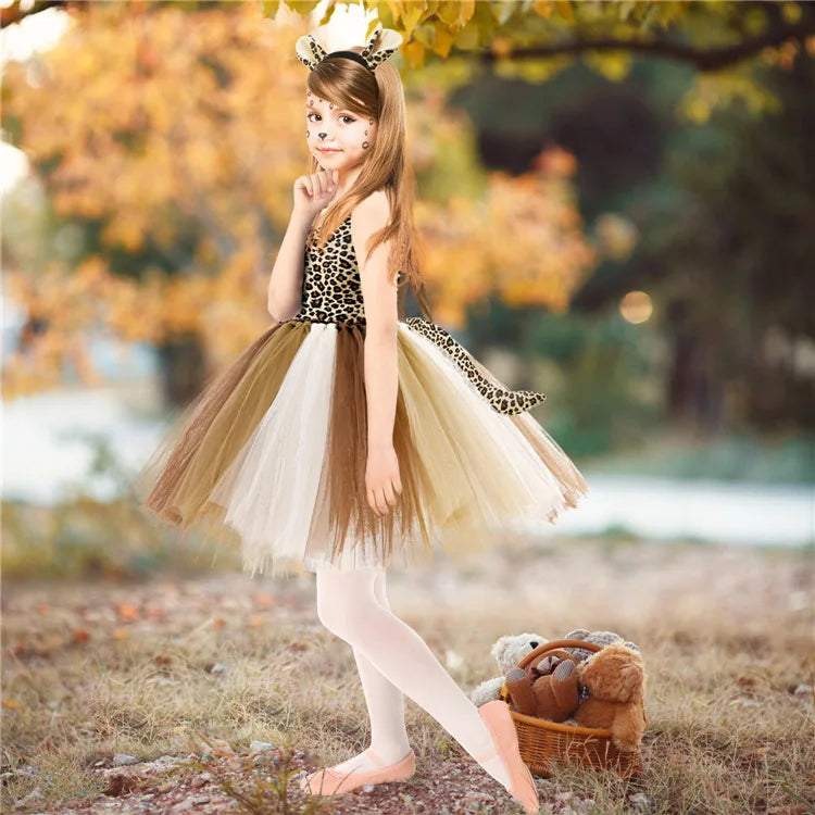 Animal Cosplay Tutu Dress with Accessories Party Costume