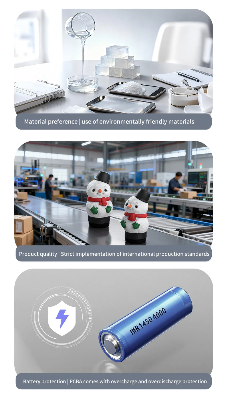 Outdoor Home Restaurant Snowman Atmosphere Night Light Christmas Decoration with Bluetooth V5.3 Speaker