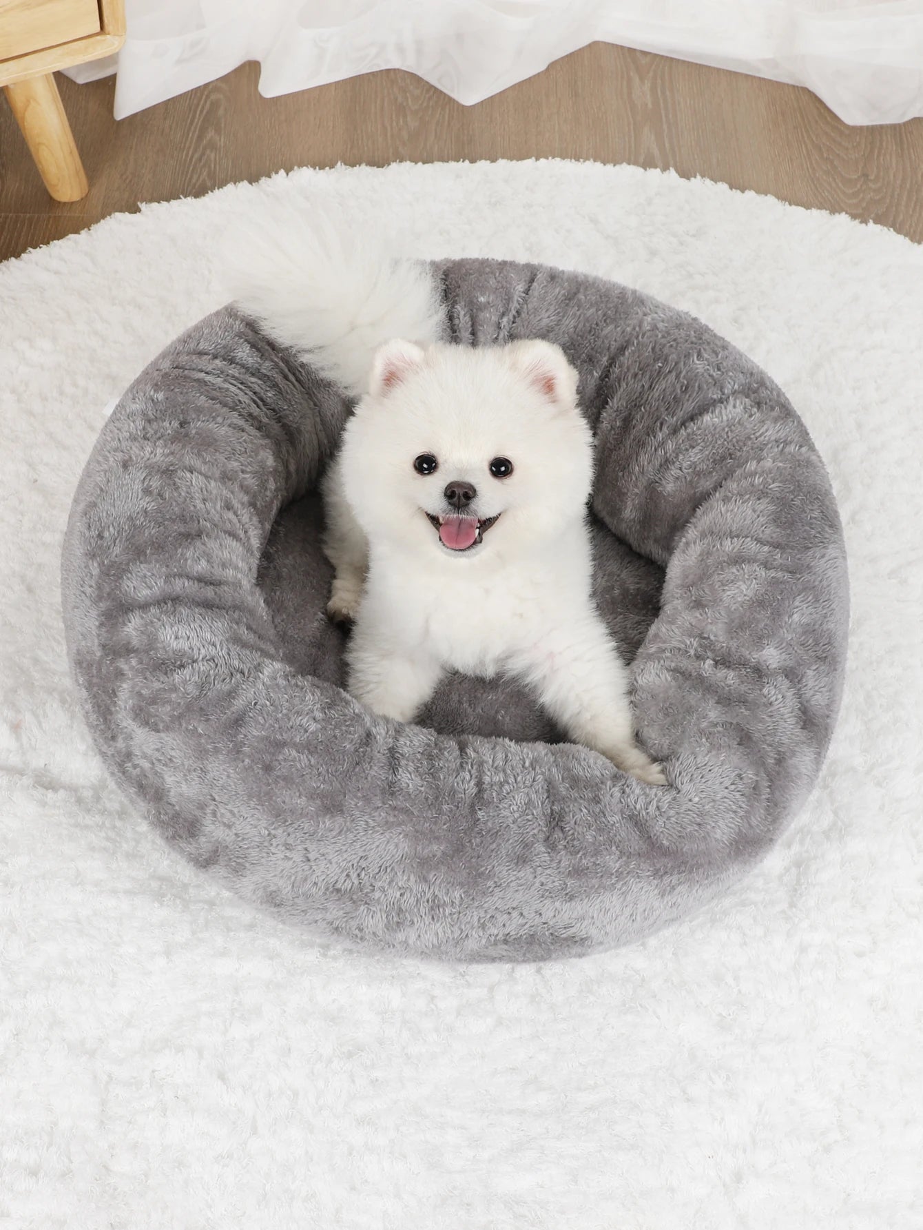 Fluffy Plush Pet Cushion Bed for Dogs and Cats