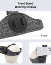 Adjustable Head Strap Belt Mount with Phone Clamp & J Hook Mount & Long Screw for Gopro Action Camera for iPhone Cellphone