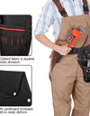 1Pcs Drill Holster W/Multiple Tool Loops and Angled Design To Evenly Balance Weight on Belt Portable Multifunctional Toolkit