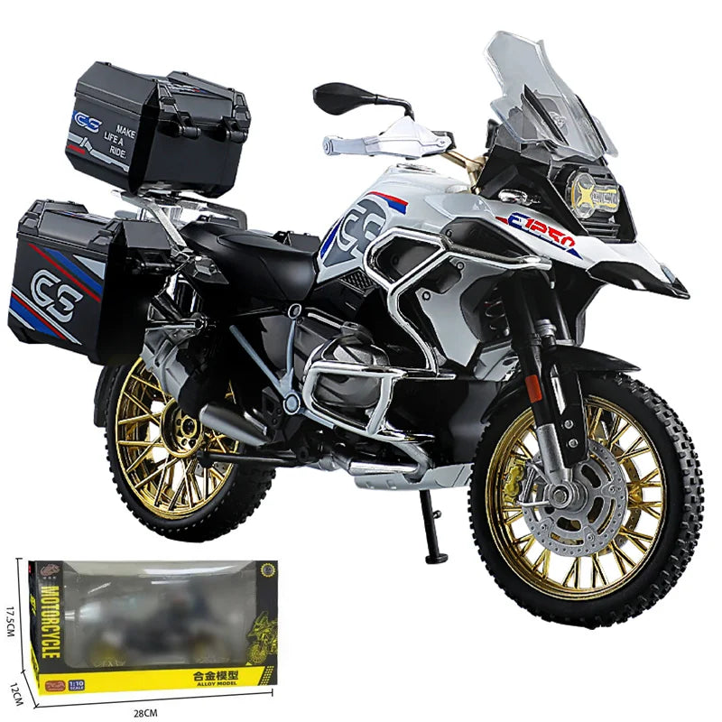 Diecast R1250 GS Adventure Motorcycle Model 1 to 10 Scale