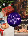 Heart 3D Acrylic Kids Bedside Table Lamp LED I Love You 7 Colors Touch Night Light