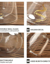 200ml Double Wall Glass Coffee Mug Heat-resistant Espresso Cup Thermo Insulated Cup For Latte Cappuccino Tea Drinkware Set