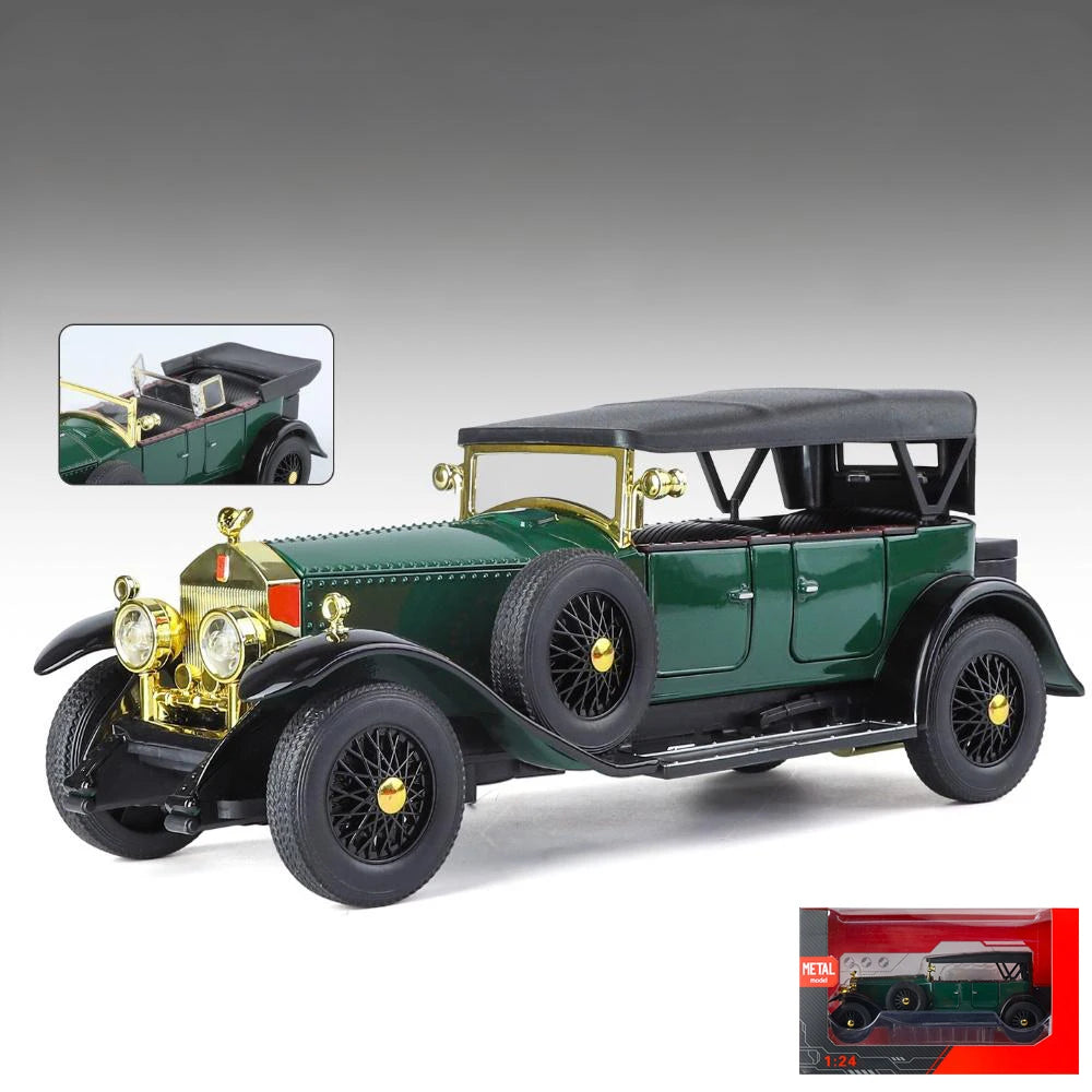 1:24 Rolls Royce Phantom I 1925 Luxury Classic Retro Sedan Alloy Diecast Model Car Home Trendy Toys Ornaments Birthday Present